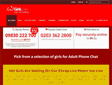 Tablet Screenshot of 121girls.com